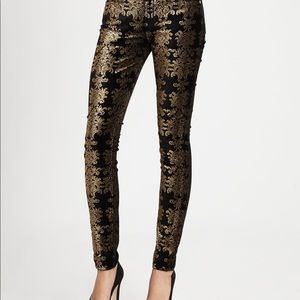 7FAM velvet brocade pants 7 For All Man kind